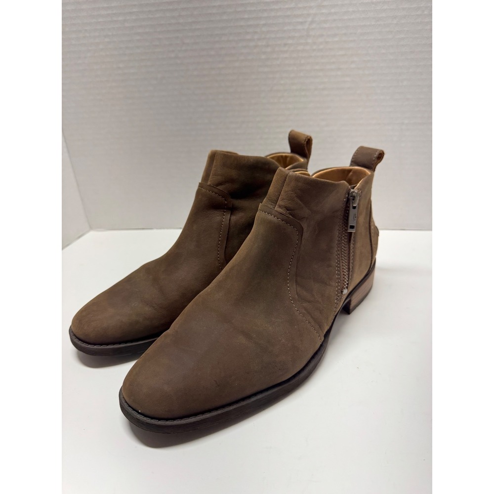 UGG Bonham II Waterproof Brown Leather Chelsea Ankle Boots 1105865 Women Size 8
